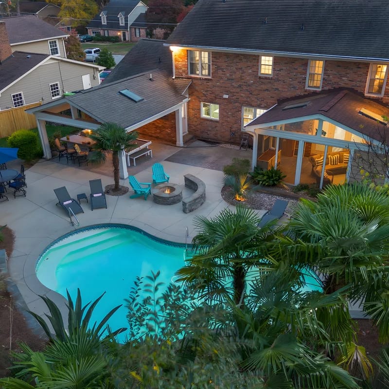 The Raleigh Resort House w/ pool+hot tub+ game room